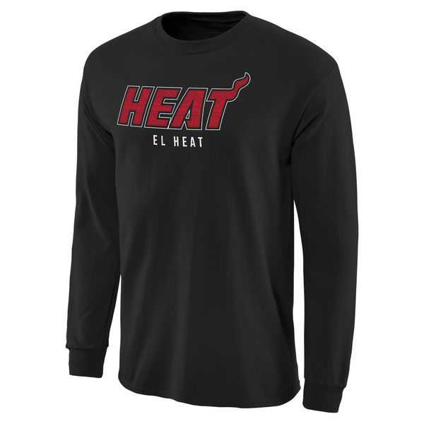 Miami Heat Noches Enebea Long Sleeve WEM T-Shirt - Black,We sell and wholesale Miami Heat Noches Enebea Long Sleeve WEM T-Shirt - Black on line form chian!